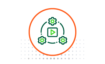 icon of cycle with gears